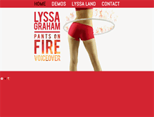 Tablet Screenshot of lyssagraham.com